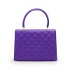 Opera Quilted Purple Leather chain bag 06