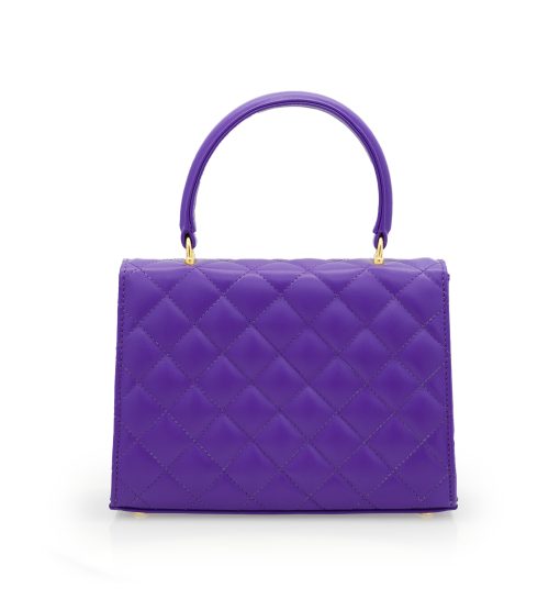 ⁦Opèra Quilted Purple leather chain bag⁩ - الصورة ⁦4⁩