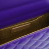 Opera Quilted Purple Leather chain bag 07