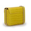 First Date Yellow Alligator Leather bag 05