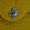 First Date Yellow Alligator Leather bag 06
