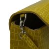 First Date Yellow Alligator Leather bag 08