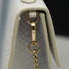 Miss Cardinal White Blue Python Embossed Leather Bag 06