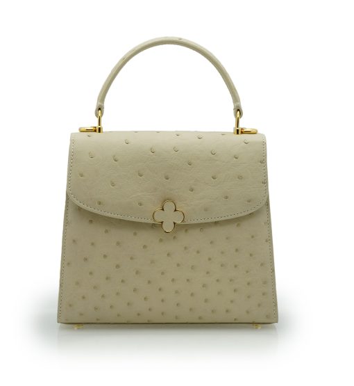 ⁦Tiffany 21 Beige Ostrich leather handbag⁩ - الصورة ⁦8⁩