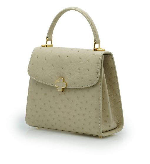 ⁦Tiffany 21 Beige Ostrich leather handbag⁩ - الصورة ⁦2⁩