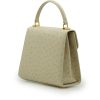Tiffany 21 Beige Ostrich Leather Handbag 06
