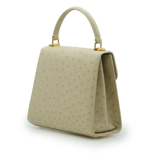⁦Tiffany 21 Beige Ostrich leather handbag⁩ - الصورة ⁦5⁩