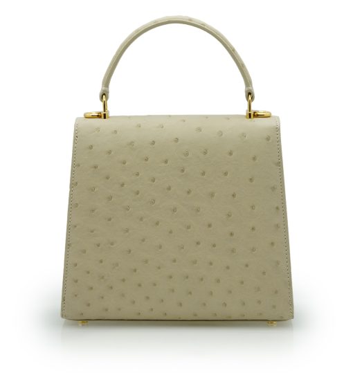 ⁦Tiffany 21 Beige Ostrich leather handbag⁩ - الصورة ⁦6⁩