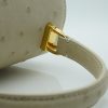 Tiffany 21 Beige Ostrich Leather Handbag 12