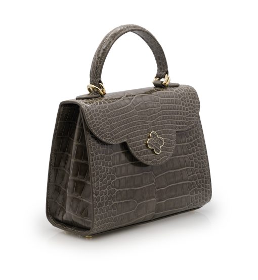 ⁦First Lady Taupe Alligator leather  handbag⁩ - الصورة ⁦3⁩