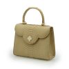First Lady 22 Python Beige Leather Bag 02