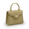 First Lady 22 Python Beige Leather Bag 03