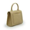 First Lady 22 Python Beige Leather Bag 04