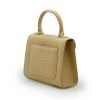 First Lady 22 Python Beige Leather Bag 05