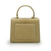 First Lady 22 Python Beige Leather Bag 06