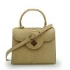 First Lady 22 Python Beige Leather Bag 07