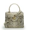 First Lady 22 Python Grey Leather Bag 02