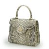 First Lady 22 Python Grey Leather Bag 03