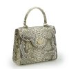 First Lady 22 Python Grey Leather Bag 04