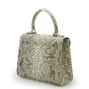 First Lady 22 Python Grey Leather Bag 05