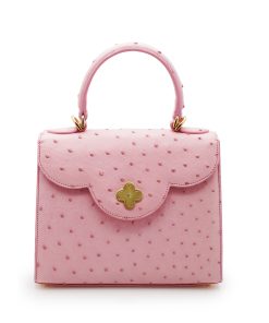 First Lady Pink ostrich leather handbag