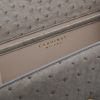 First Lady Taupe Ostrich Leather Bag 07