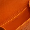 Time 21 Orange Ostrich leather chain bag 07