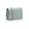 Time 21 Silver Ostrich leather chain bag 03