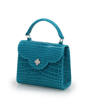 Alternative view of First Lady Aquamarine alligator leather  micro bag