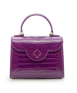 First Lady Purple Alligator leather  handbag MTO