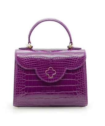 First Lady Purple Alligator leather  handbag MTO