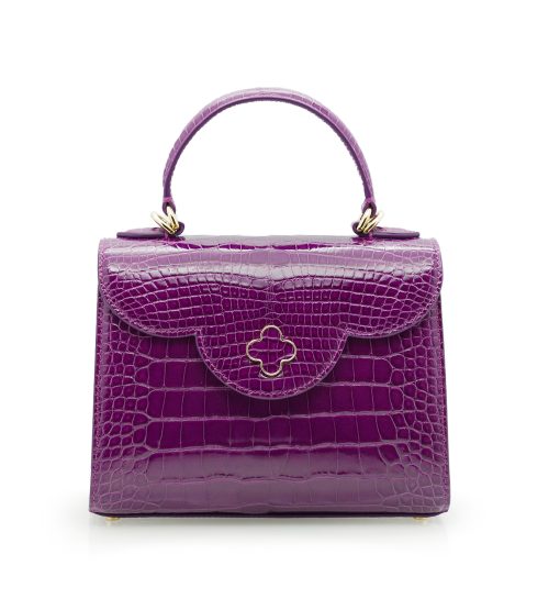 First Lady Purple Alligator leather  handbag MTO