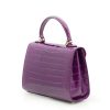 First Lady Purple Crocodile Handbag 05