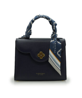 Alternative view of Blue navy Twill-silk scarf