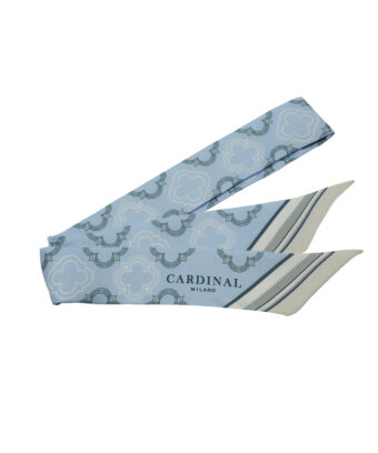 Blue sky Twill-silk scarf