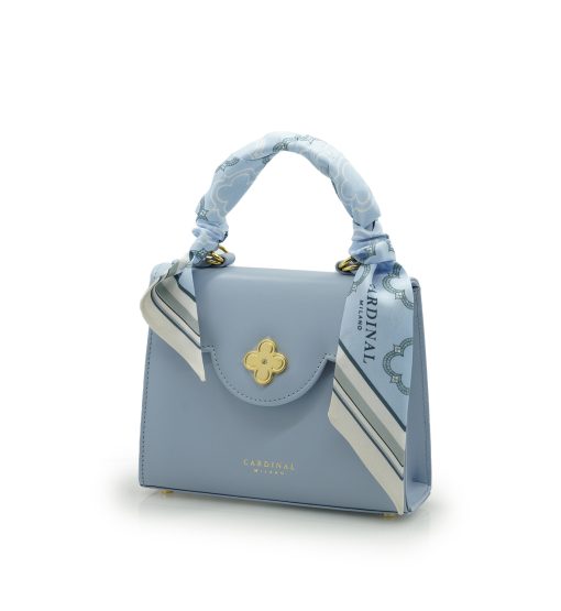 ⁦Blue sky Twill-silk scarf⁩ - الصورة ⁦2⁩