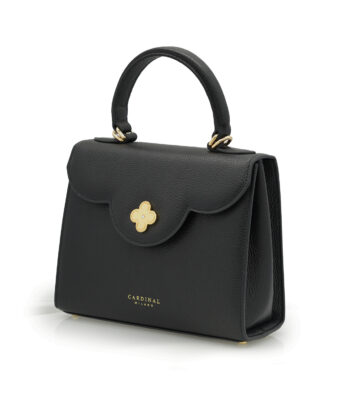 Alternative view of First Lady Black textured leather handbag