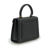First Lady Black Textured Leather Bag 04