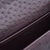 First Lady Burgundy Ostrich Leather Bag 08