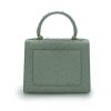 First Lady Salvia Ostrich Leather Bag 06