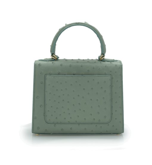 ⁦First Lady Salvia ostrich leather handbag⁩ - الصورة ⁦6⁩