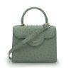 First Lady Salvia Ostrich Leather Bag 07
