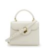 First Lady Small Beige Textured Leather Bag 02