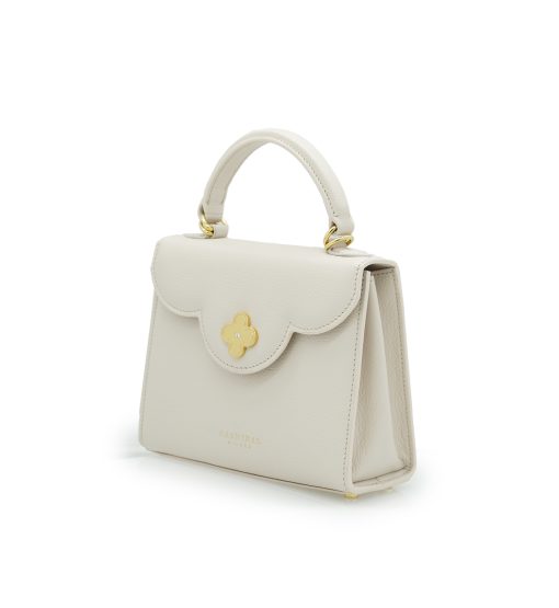⁦First Lady small Beige textured leather bag⁩ - الصورة ⁦2⁩