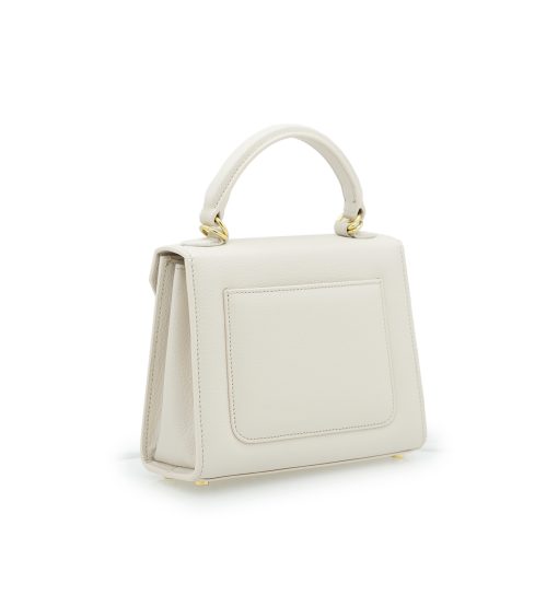 ⁦First Lady small Beige textured leather bag⁩ - الصورة ⁦4⁩