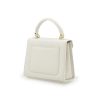 First Lady Small Beige Textured Leather Bag 06