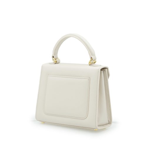 ⁦First Lady small Beige textured leather bag⁩ - الصورة ⁦5⁩