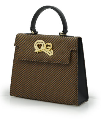 Alternative view of Lady Cardinal 25 Black Brown leather bag