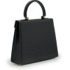 Lady Cardinal 25 Black Croc Embossed Leather 05