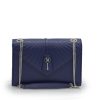 Milady Blue Navy Leather Bag 02